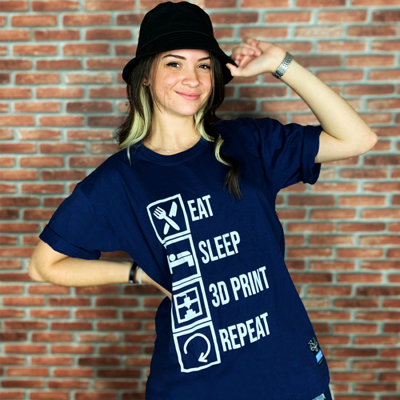 Camisa Repeat Azul 3D Lab - Imagem 2