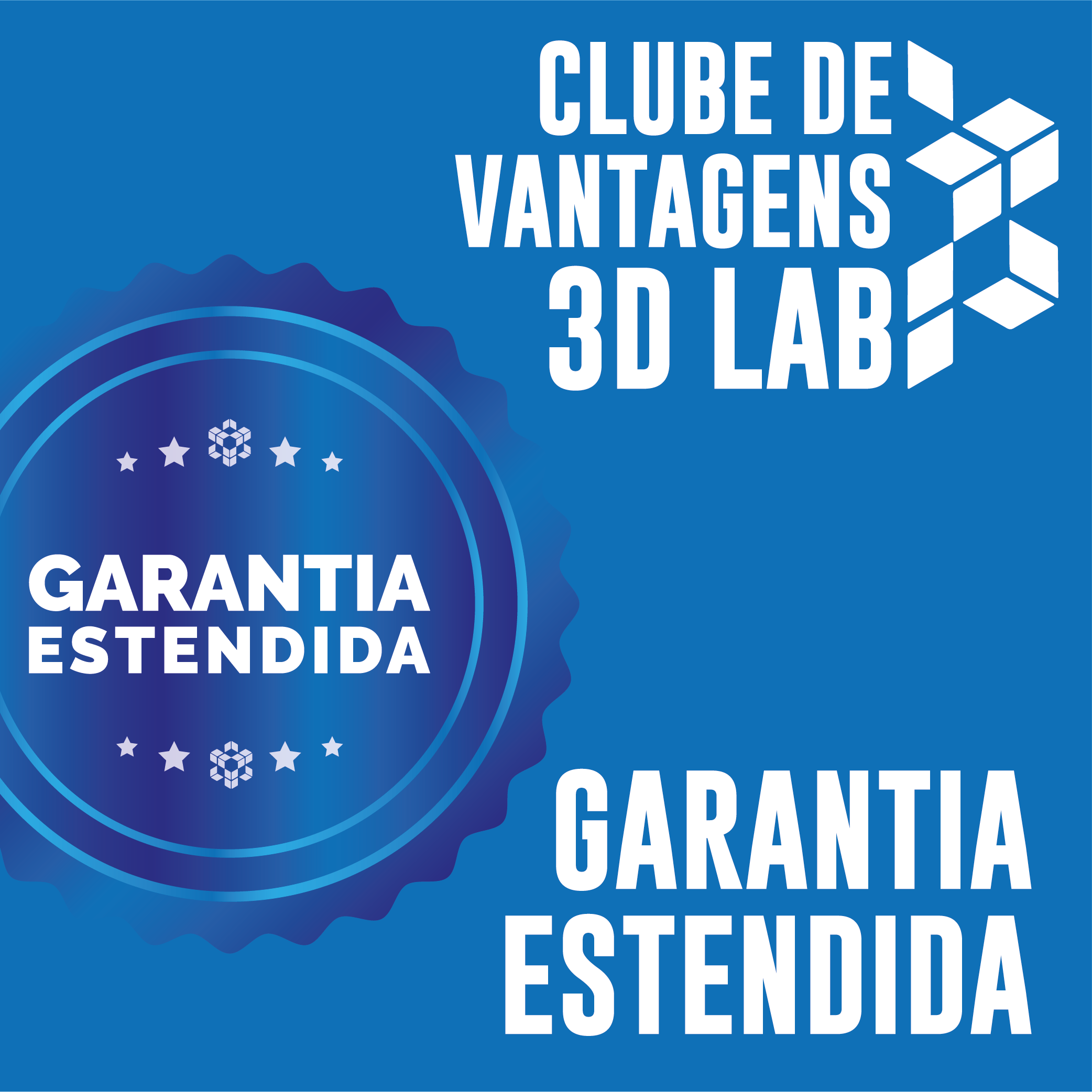 Clube de vantagens 3D Lab Garantia estendida
